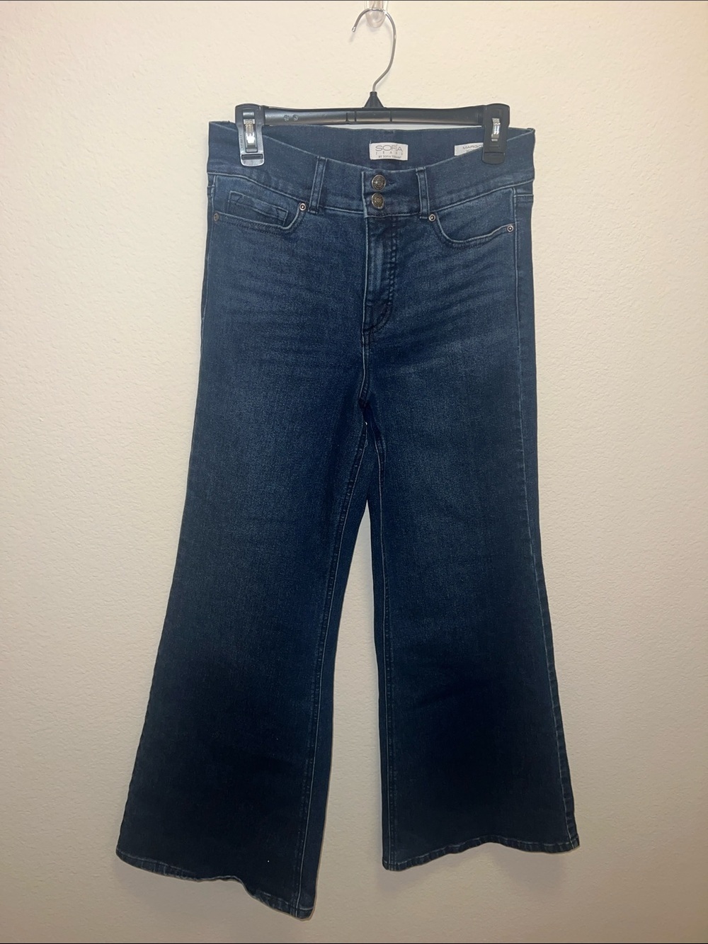 Sofia by Sofia Vergara  Margot Wide Leg High Rise Jeans denim 4 - Picture 2 of 7